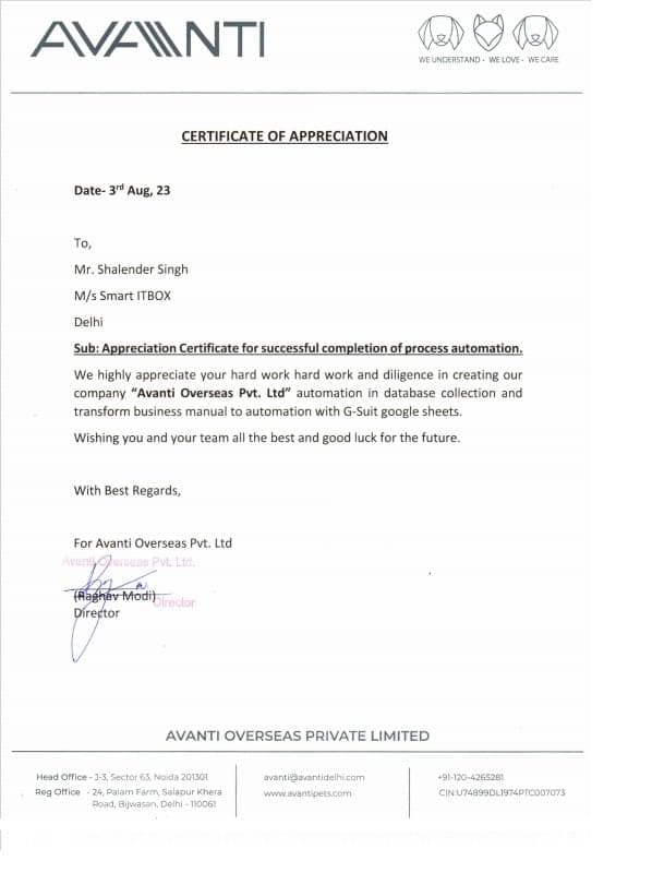 AVANTI Overseas Pvt. Ltd.