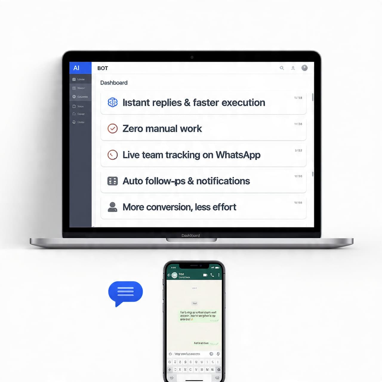 AI + WA Bot Integration service image